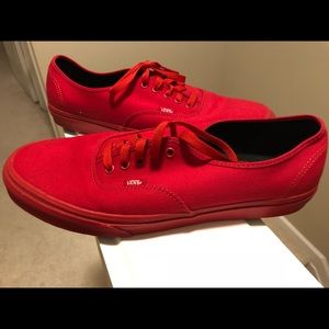 Vans Authentic Low Red Mono sz 11.5